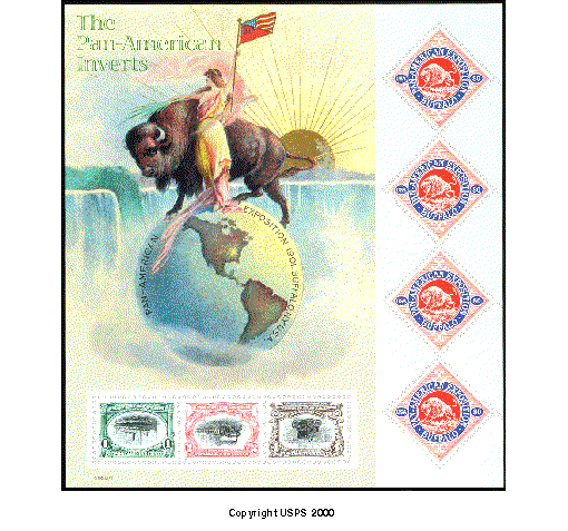 Picture of Pan-American Inverts souvenir sheet