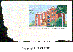 Pictured: University of Portland Stamped Card. Copyright USPS 2000.