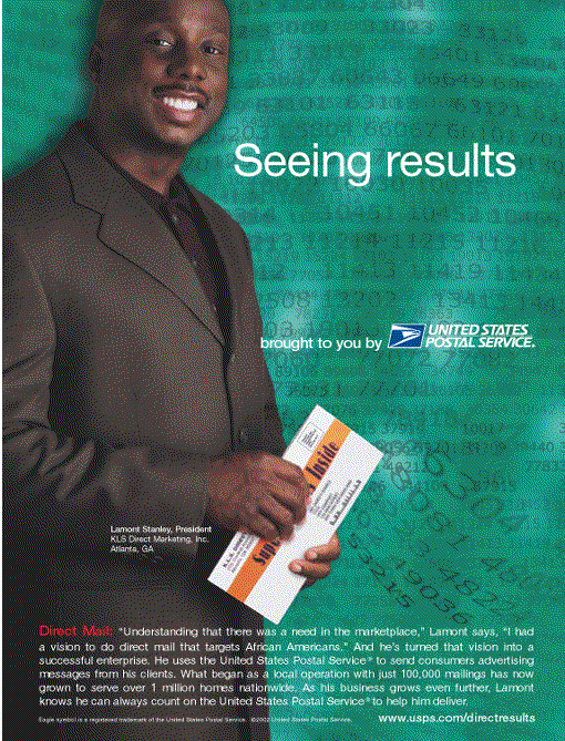 seeing results brought to you by US Postal Service. Visit www.usps.com/directresults.