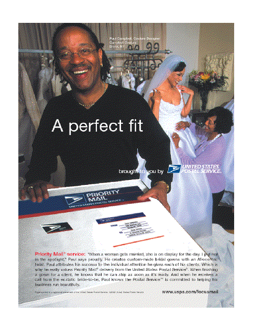a perfect fit, brought to you by U.S. Postal Service, contact us at www.usps.com/focusmail.