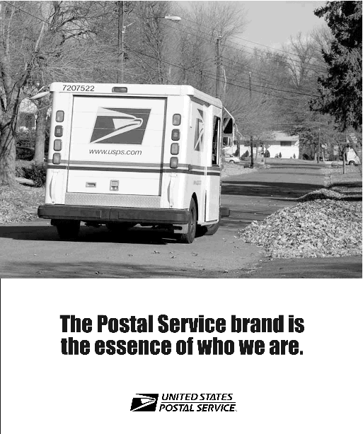 the postal service brand is the essence of who we are. u.s. postal service
