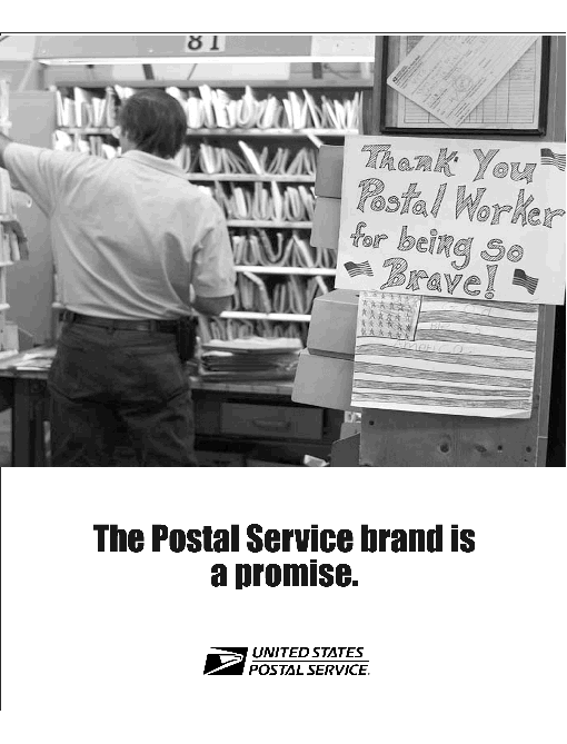 The Postal Service brand is a promise, brought to you by the US Postal Service.
