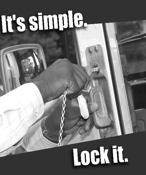 Front Cover - It's simple. Lock it. .
