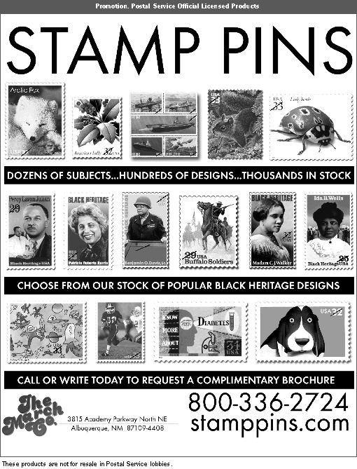 Promotion. Stamp pins. Call 800-336-2724, or by web: stamppins.com.