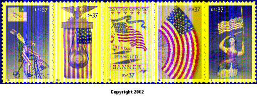stamp announcement 03-10: old glory prestige booklet. copyright 2002.