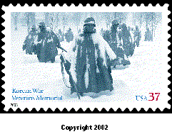 stamp announcement 03-20: korean war veterans memorial commemorative stamp. copyright 2002.