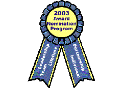 2003 award nomination program.