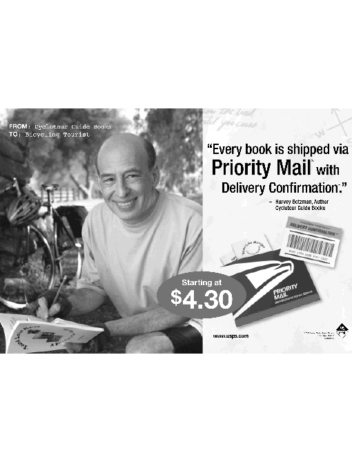 every book is shipped via priority mail with delivery confirmation starting at $4.30. visit www.usps.com.