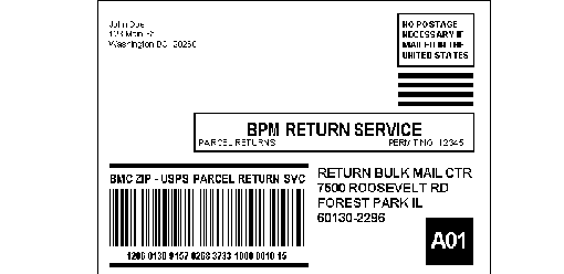 exhibit 4.4d. bound printed matter return service label.