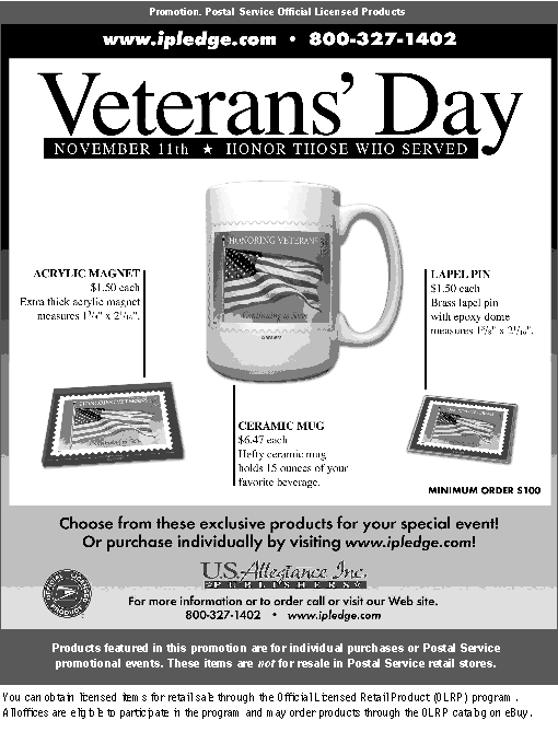 promotion - Veterans Day November 11th honor those who served, www.ipledge.com or call 18003271402
