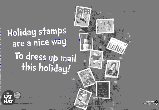 Holiday stamps are a nice way to dress up mail this holiday
