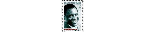 Paul Robeson Commemorative Stamp.