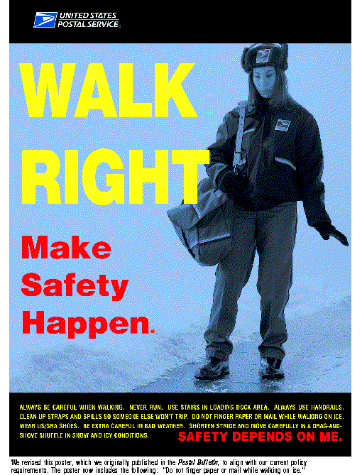 Walk Right. Make safety happen. A d-link is provided.