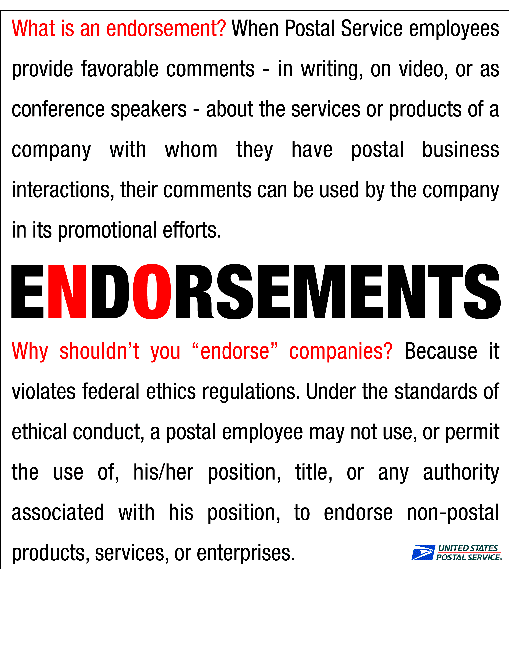 What is an endorsement? D-link provided.