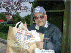 Letter Carrier Ray Gillissen from Newburyport, MA. was just one of the many employees who made this year's food drive a success.