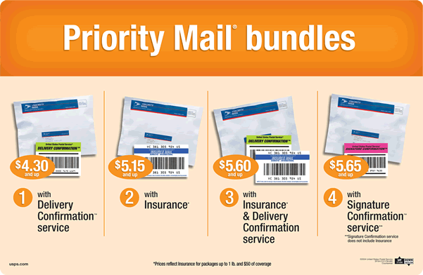 Priority Mail bundles. For more information, visit usps.com.