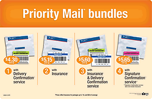 Priority Mail bundles. Visit usps.com for more information.