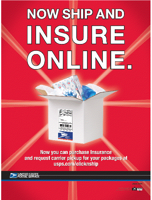 Now ship and insure online. Now you can purchase Insurance and request carrier pickup for your packages at usps.com/clinknship.