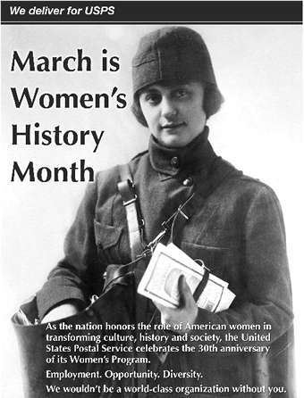 Poste:March is Womens History Month