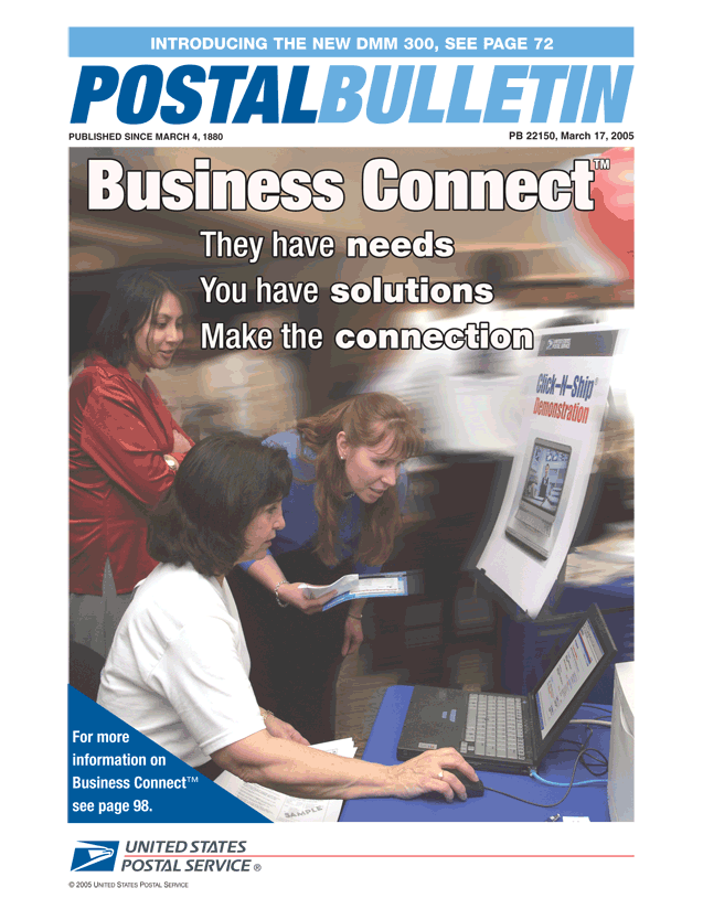 Postal Bulletin Issue 22150-Introducing the New Dmm 300