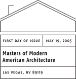 Masters of Modern American Architecture, First Day of Issue Postmark.
