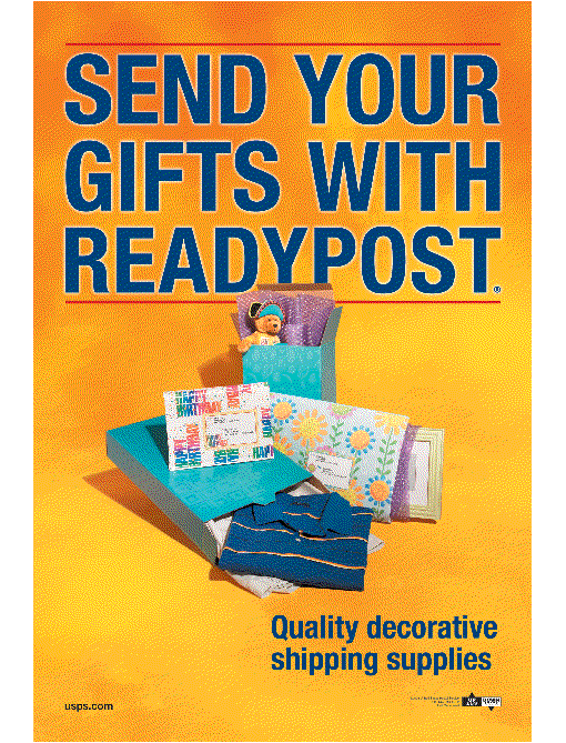 Send your gifts with ReadyPost. Quality decorative shipping supplies. usps.com.
