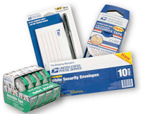 Postal Service products, supplies and services.