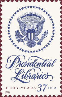 Presidential Libraries Stamp. Copyright USPS 2005.