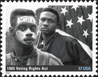 Voting Rights Act of 1965 stamp.