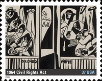 Civil Rights Act of 1964 stamp.