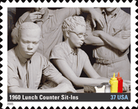 Lunch Counter Sit-Ins stamp.