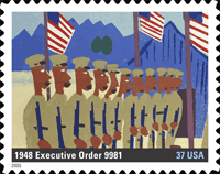 Executive Order 9981 stamp.