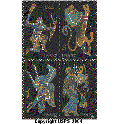Constellations commemorative stamps.