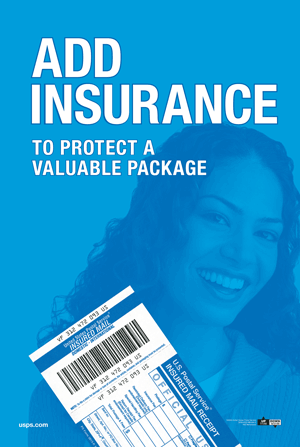 Add insurance to protect a valuable package. usps.com.