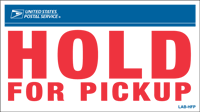 image of official hold for pickup endorsement, label