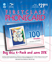 Image of a First Class Phonecard