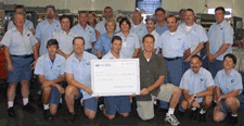 Wakefield, 
          MA, Post Office employees joined the ranks of PERF contributors by donating their vending machine fund proceeds.