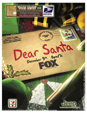 Dear Santa  -go to  FOX network on  Dec. 9th 8pm/7c