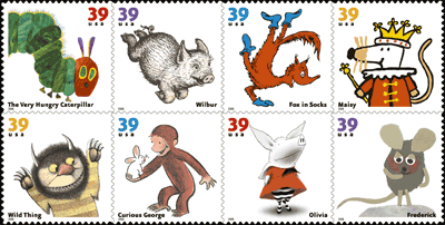 Favorite Children's Book Animals Stamps, copyright USPS 2005.