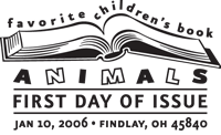 Animals first day of issue postmark.