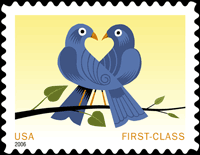 Stamp Issued: Love: True Blue.