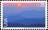 Great Smoky Mountains, North Carolina/Tennessee Stamp.