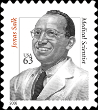 Philately - Dr. Jonas Salk Stamp