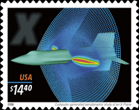 X-Plane (Express Mail) Stamps.