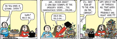 Cathy comic strip.