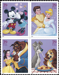 image of disney romance stamp
