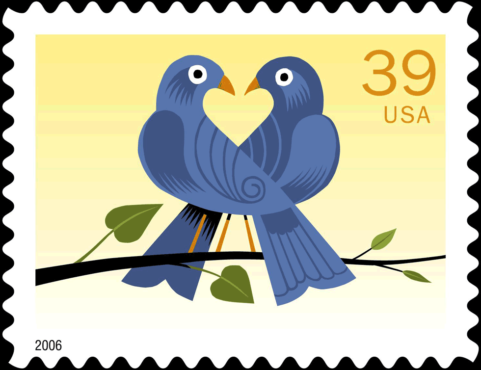 Love:  True Blue Stamp.