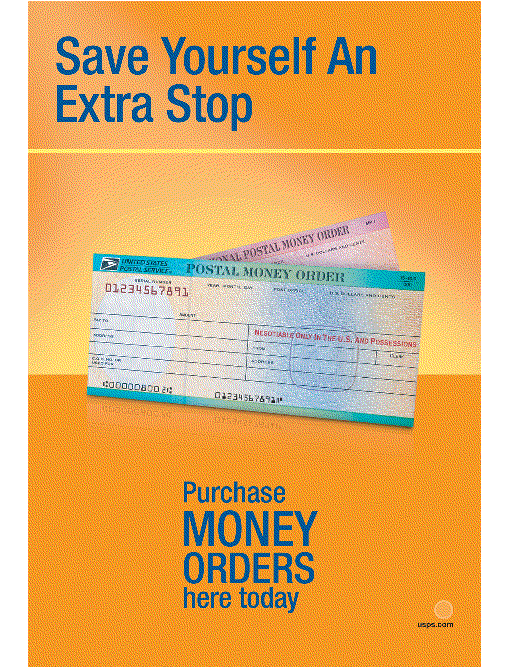 Save yourself an extra stop. Purchase money orders here today. usps.com.