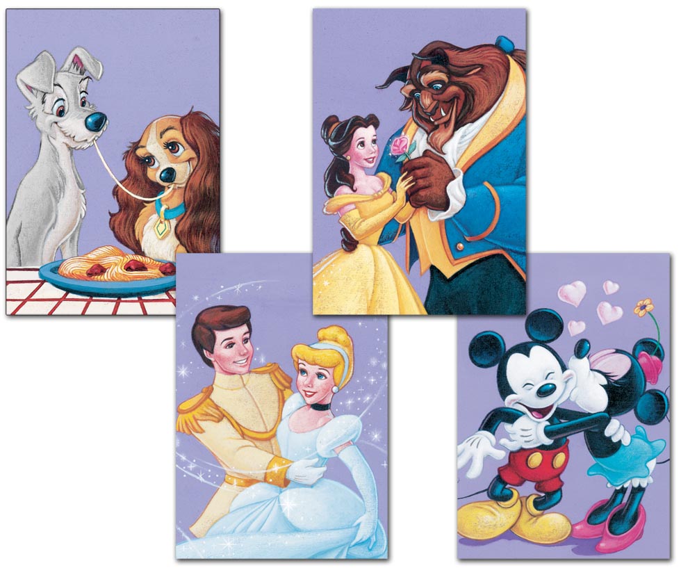 The Art of Disney: Romance Stamped Cards.