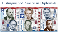 Distinguished American Diplomats Stamps.